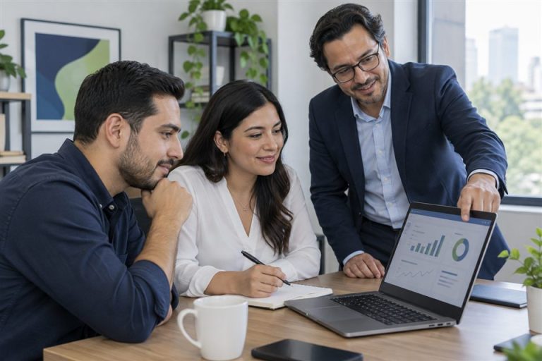 Escena ilustrativa de capacitaci&oacute;n en software administrativo